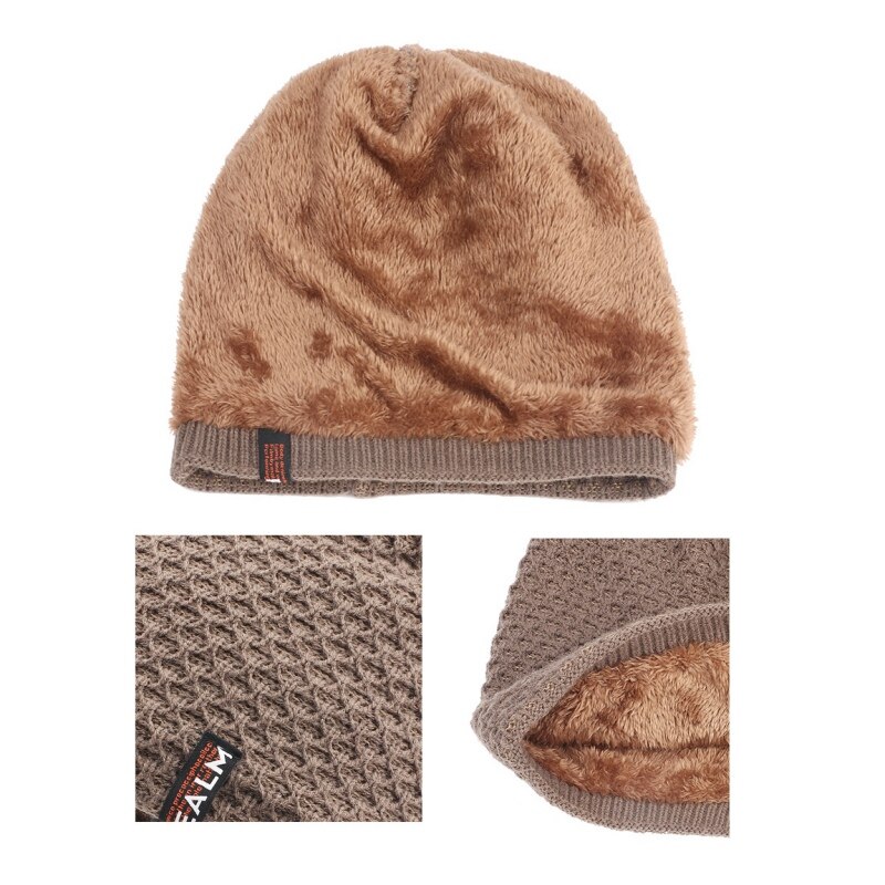 Lässige beanies für damen und herren, skimützen, radmützen, wintermützen, outdoor-sportmützen, warme, fleecegefütterte oversize-strickmützen, totenkopfmützen