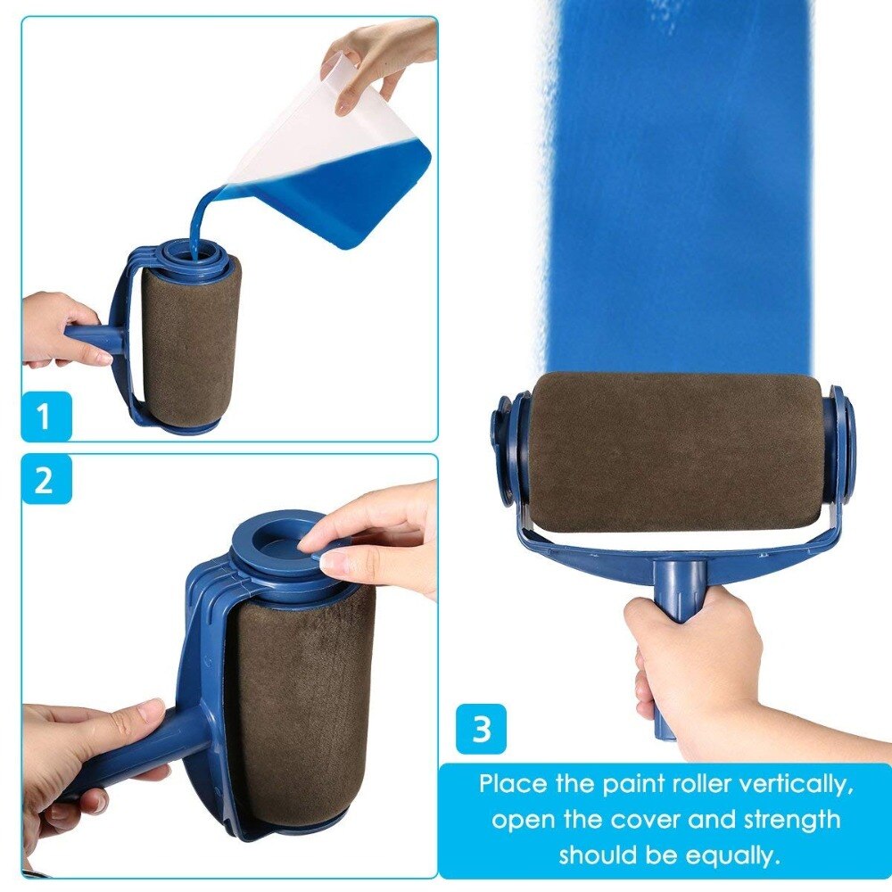 paint roller pro brush set Paint Runner paint runner roller Wall Painting for Home Office with 3 extension pole tube