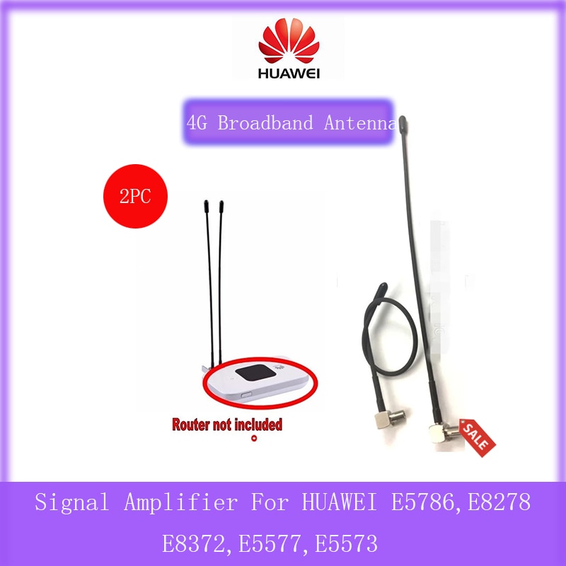2 stk 4g lte  ts9 stik 5 dbi bredbånds antenne booster signal forstærker til huawei  e8372,e5577,e5573,e5786,e8278
