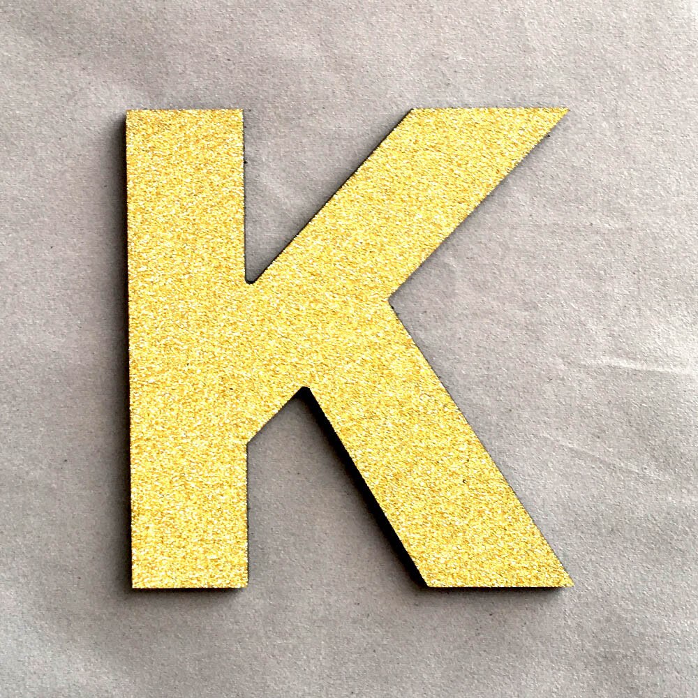 DIY Foam Letters Gold Alphabet Sticker Wedding Birthday Party Home Decorations: K