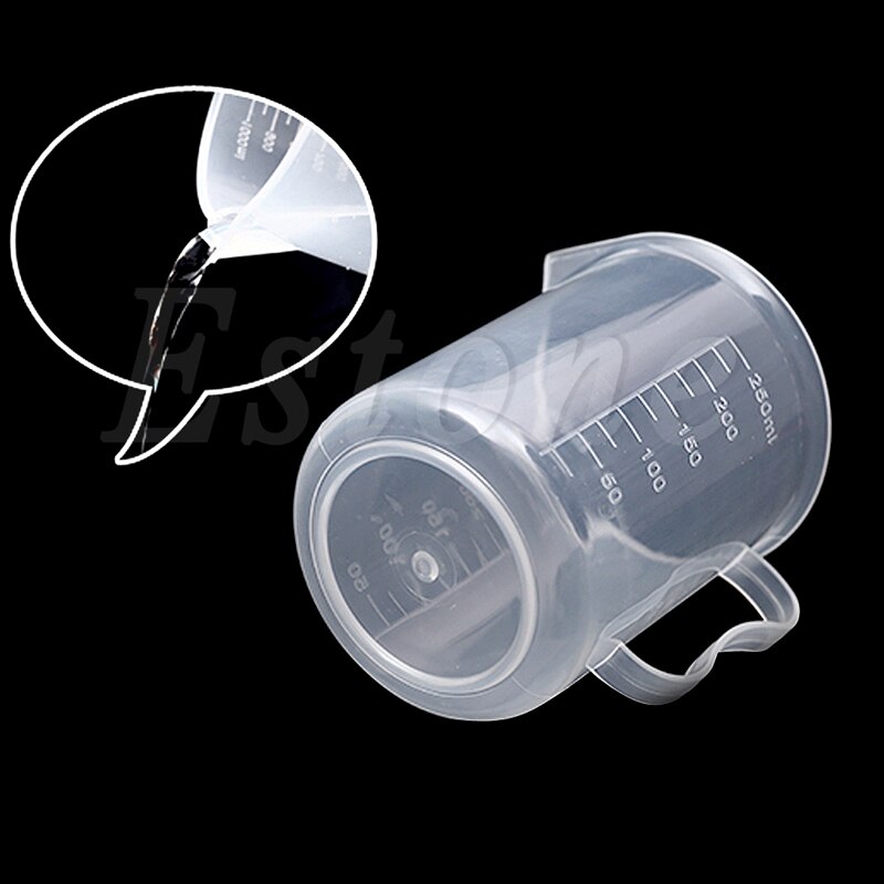 Plastic Measuring Cup 150/250/500/1000/2000mL Jug Pour Spout Surface Kitchen
