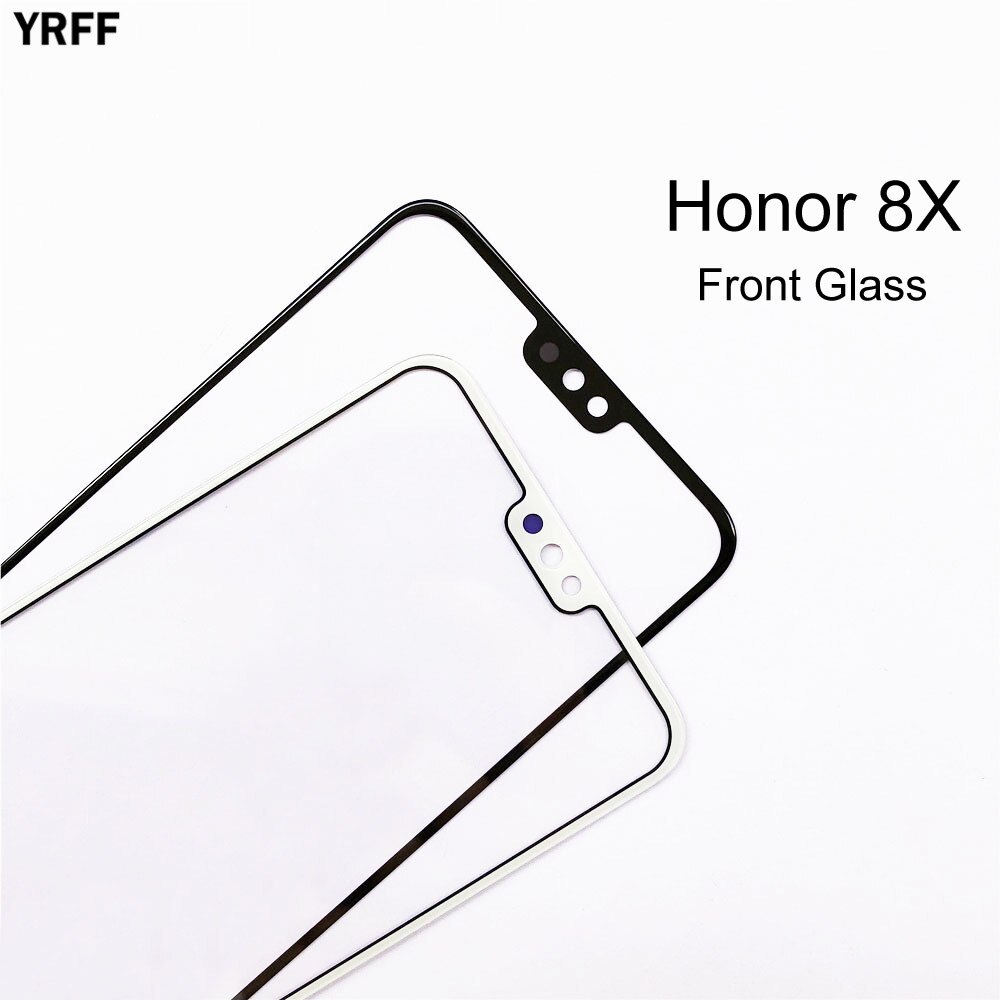 per Huawei Honor 8C 8X (Senza LCD tocco schermo) del Pannello Frontale di Vetro Esterno Della Copertura Parti di Montaggio