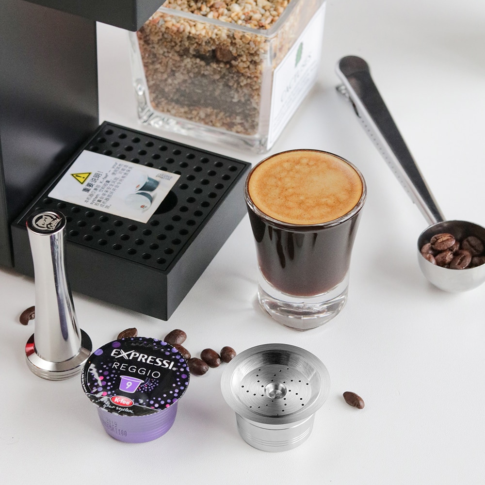 ICafilas Tchibo Cafissimo Classic Coffee Capsule Stainless Steel Reusable Refillable Filters for K fee /Caffitaly Coffee Machine