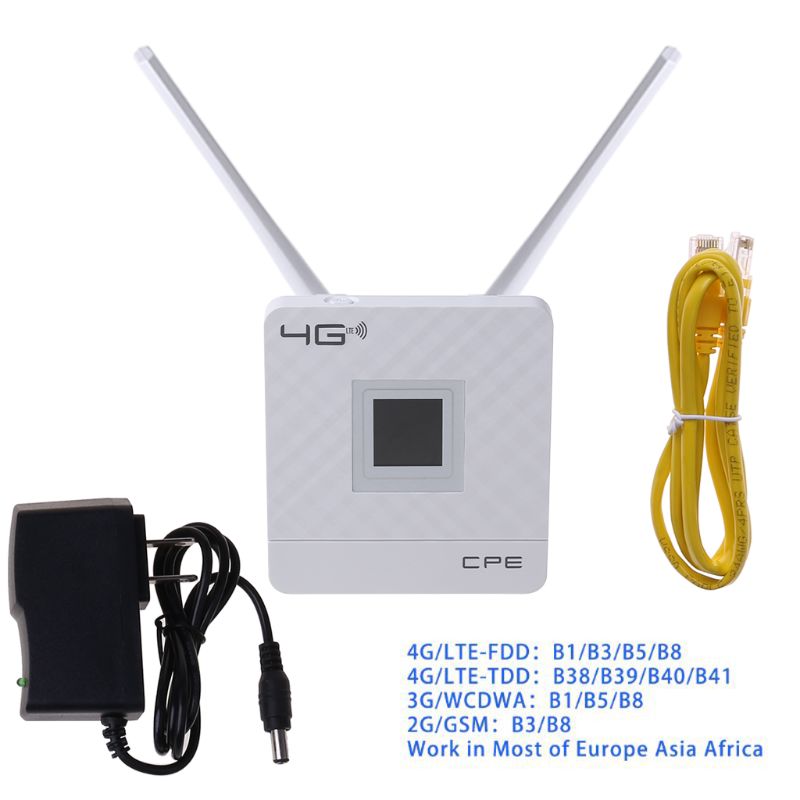 Unlocked 150Mbps 4G LTE CPE Mobile WiFi Wireless Router With LAN Port SIM Slot R9JB