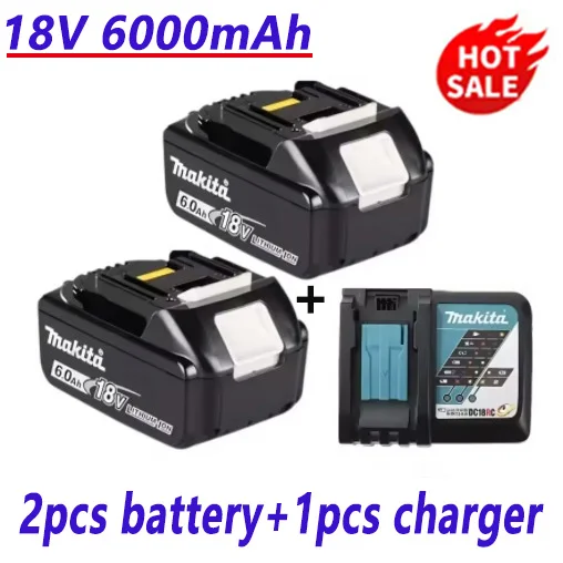 100%  originale makita 18v 6.0ah genopladelige batterier, egnet til makita  bl1830 bl1830b bl1840 bl1850b elværktøjsbatteri