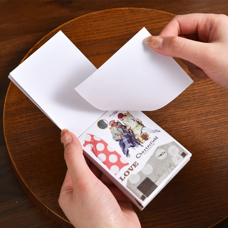 Libro de escritura con Collage Vintage, pegatinas, diario de chatarra, ephemera, papel artesanal, álbum de recortes, Manual decorativo