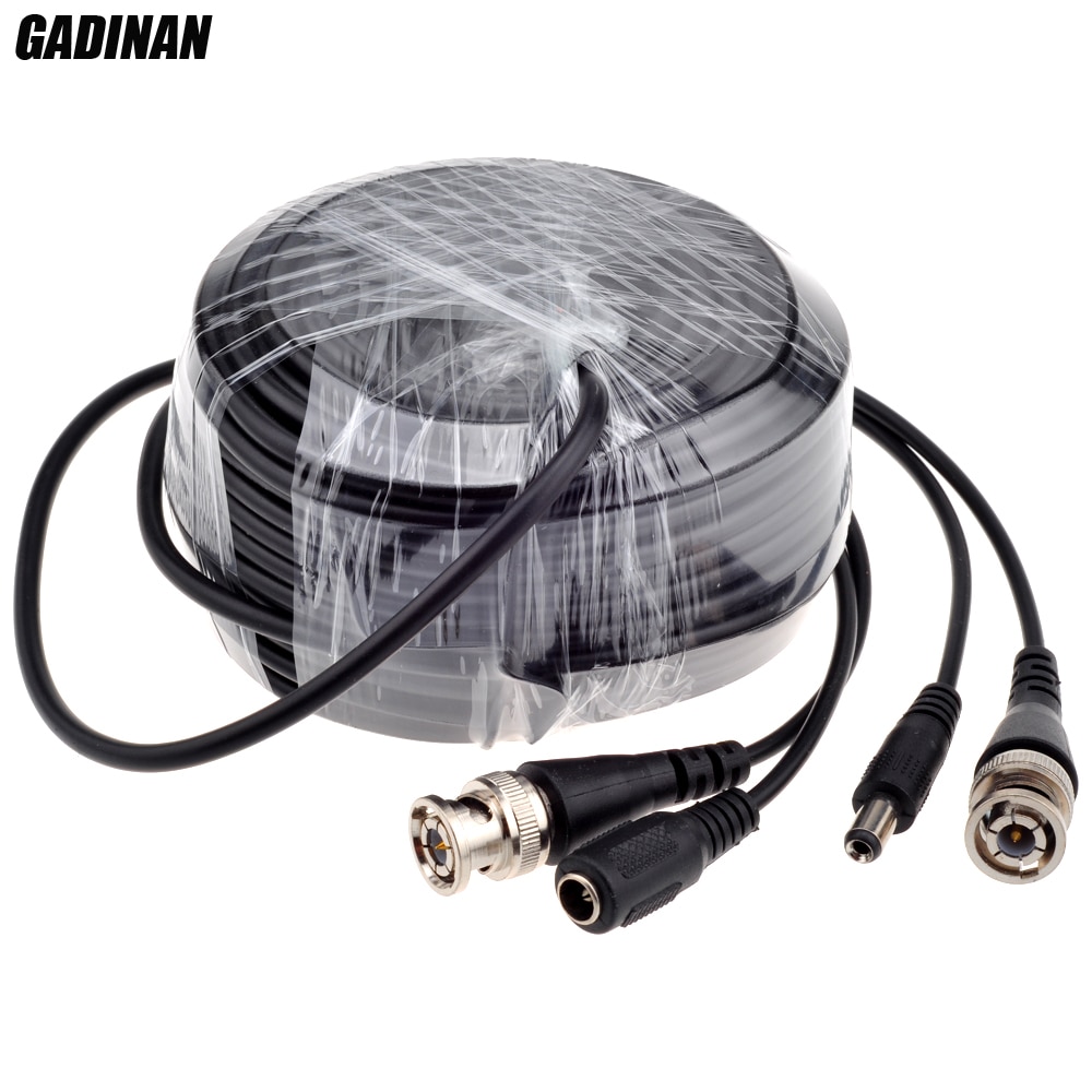 Gadinan Bnc Kabel 5M/10M/15M/20M/30M/40M/50M Optioneel Cctv Kabel Video Output Dc Plug Kabel Voor Ahd/Analoge Bnc Systeem Dvr Kit