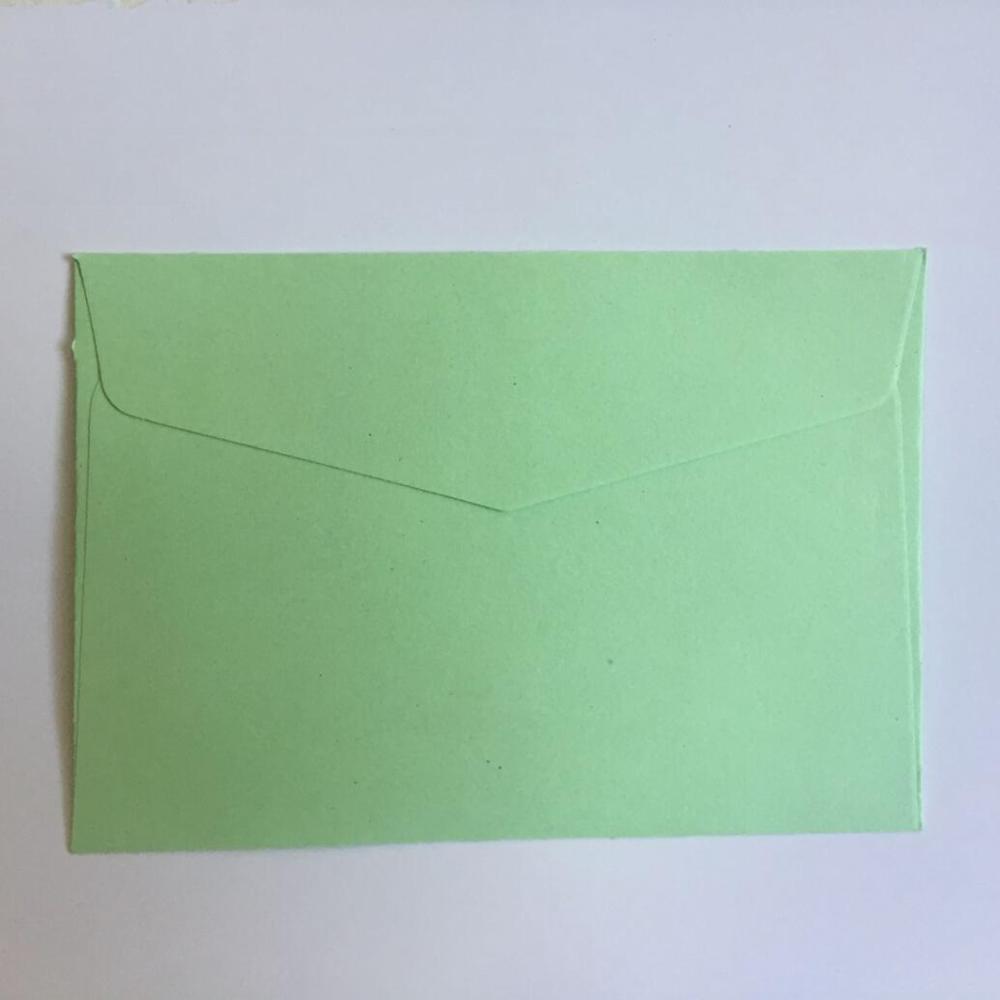 Enveloppes Kraft couleur bonbon solide, 10 pièces, jolies Mini enveloppes pour carte Scrapbooking, carte d&#39;invitation de fête de mariage, cartes de vœux,: Green 10pcs