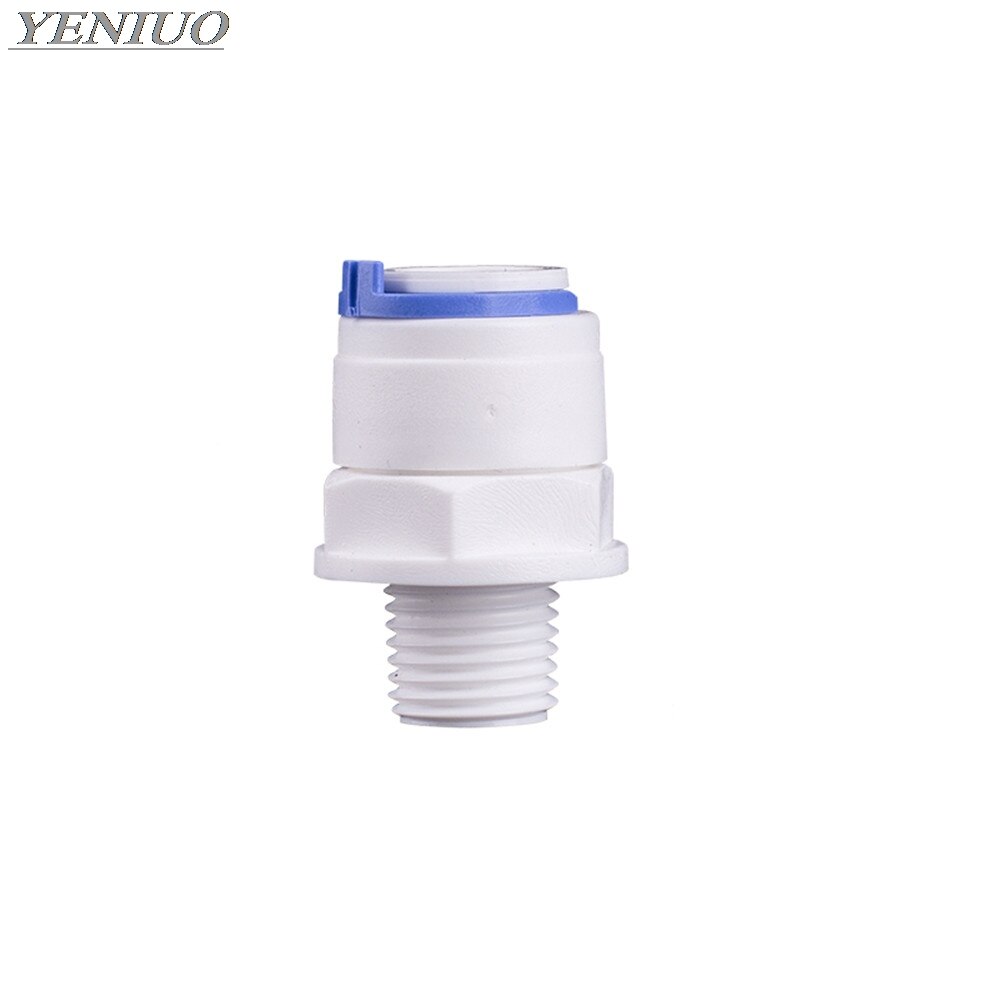 RO – raccord de tuyau droit en plastique, diamètre de 6.35mm, 9.53mm, diamètre de 1/8 &quot;, 1/2&quot;, 3/8 &quot;, filetage mâle, système de raccord rapide, purifie l&#39;eau
