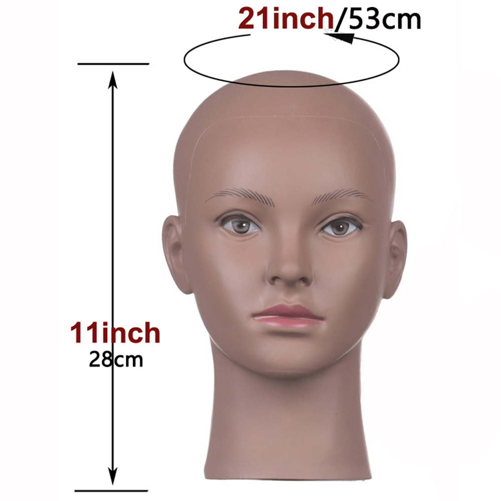 1pcs Wig Head Soft Teaching Head Female Mannequin Head For Making Wigs ，Display Wigs Manikin Head Training Head without Hair