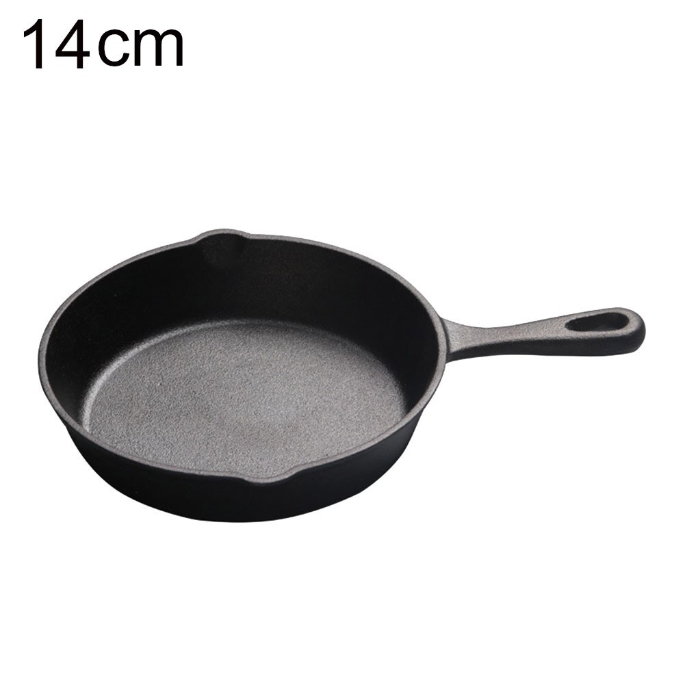 Jerngryte non-stick støpt stekepanne kokepanne kjøkkentilbehør restaurant kokk kokekar kjøkken dingser: 14cm