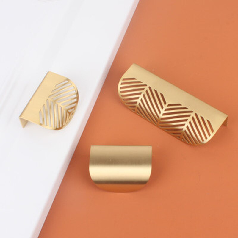 1Pc Messing Meubels Handgrepen Natuurlijke Verse Licht Luxe Gouden Vlinder Trekt Kledingkast Dressoir Kast Kast Lade Knoppen