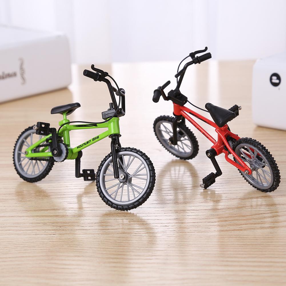 Mini Finger Mountain Bikes Mini Alloy Bicycle Simulation Mini Finger Bicycle Decompression Toy 11*8CM