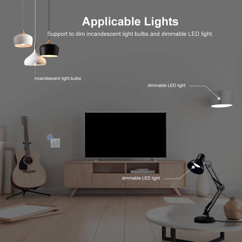 Itead Sonoff D1 Smart 433Mhz interruttore Dimmer luce RF luminosità della luce regolabile tramite eWeLink controllo vocale Google Home Alexa