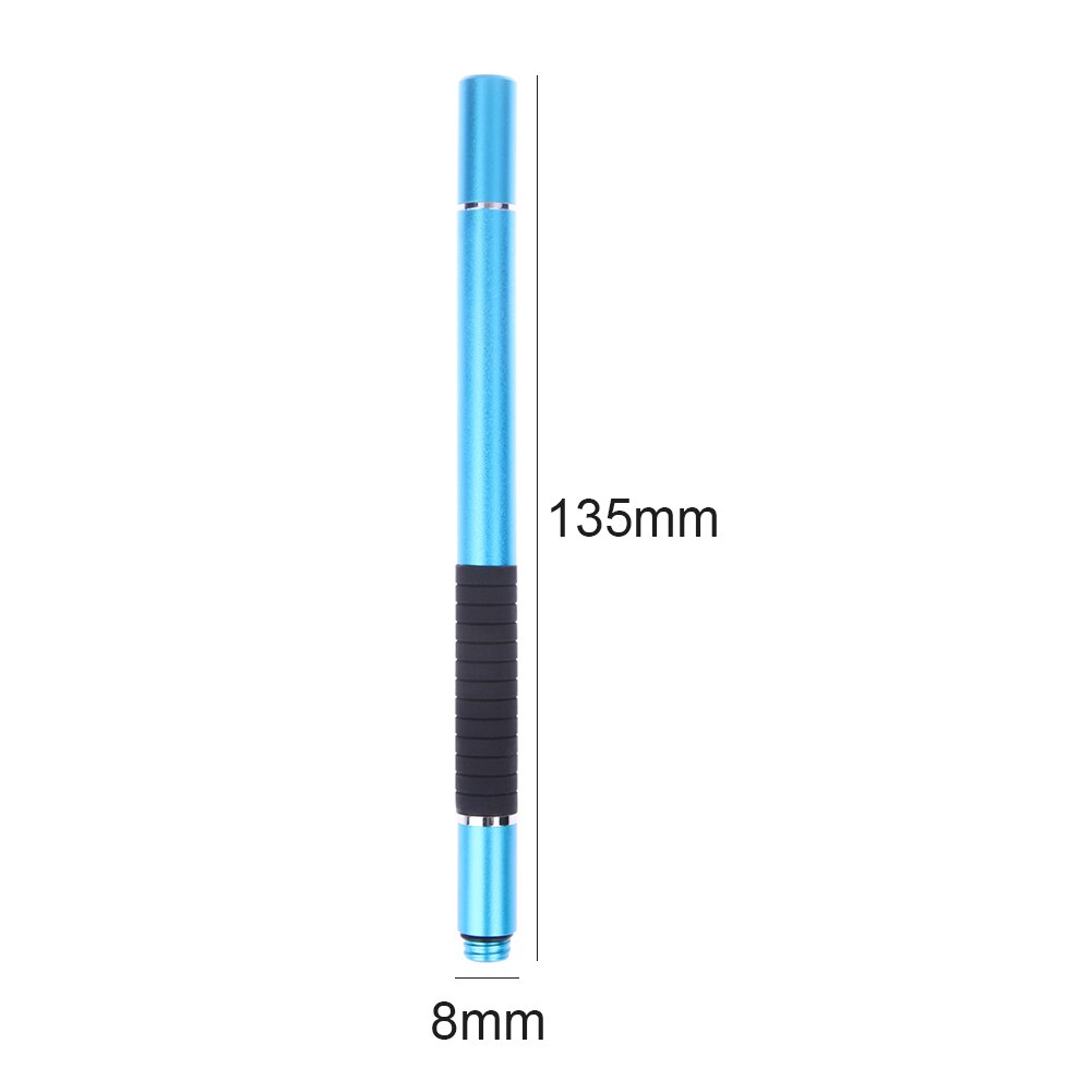 2 in 1 Stylus Ballpoint Pen Pencil Rubber Grip Disc Screen Pen Stylus Tablet Phone Universal for Touch Screens: Light Blue