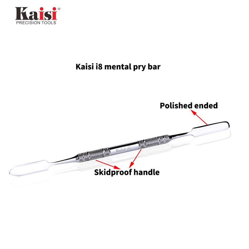 Le pied de biche à double extrémité de précision Kais i8 est utilisé pour les outils à main requis pour démonter la tablette de téléphone portable pendant la maintenance