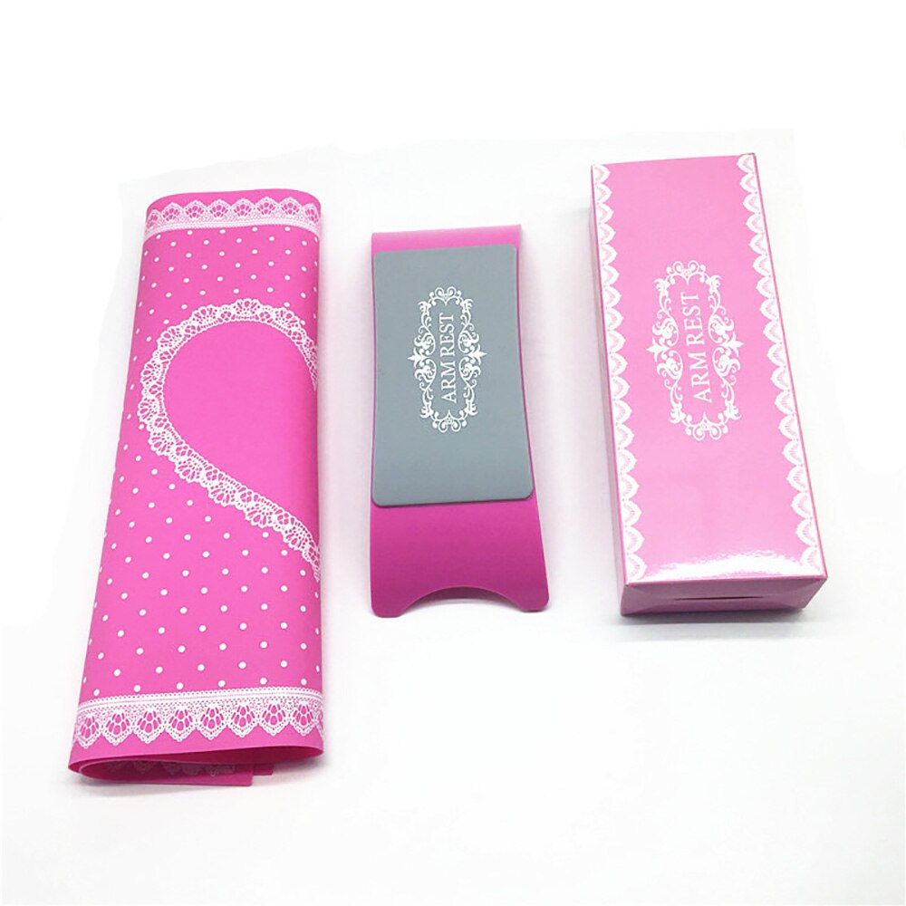 Ensemble d'oreiller de main d'ongle de Silicone de Style avec la trousse à outils antidérapante d'art d'ongle de coussin d'ongle pour la manucure: Rose