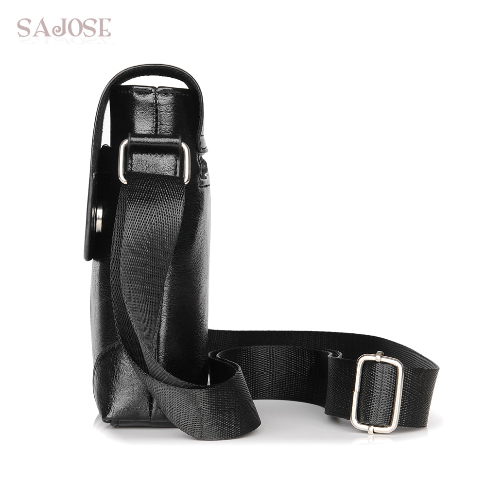 Mannen Crossbody Bag Mode Lederen Schoudertas Toevallige Zwarte Hand tas Voor Telefoon Reizen