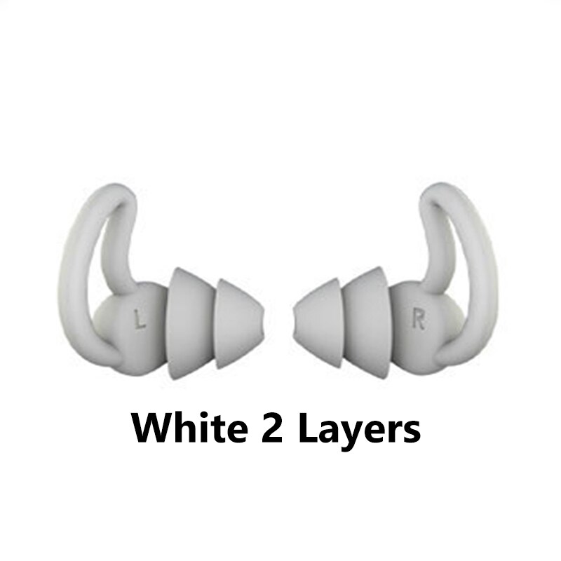 Comfort Slapen Oordopjes Ruisonderdrukking Slaap Soft Oordopjes Noise Cancelling Ear-Bescherming Afscherming Werk Reizen Muziek Noise: white 2