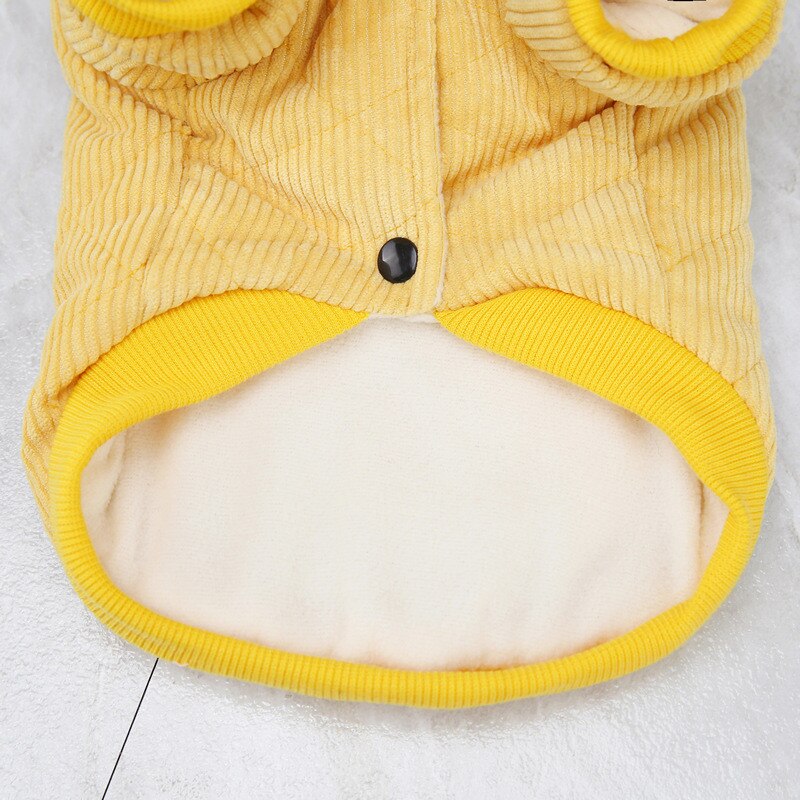 Pet Dog Corduroy Jacket Coat Autumn Winter Pet Clo... – Grandado