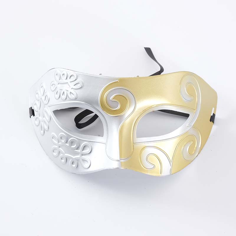 Vintage Zilver Goud Mannen Antieke Gladiator Carnaval Gemaskerd Bal Partij Maskers Cool Retro Mannen Party Maskers: 9