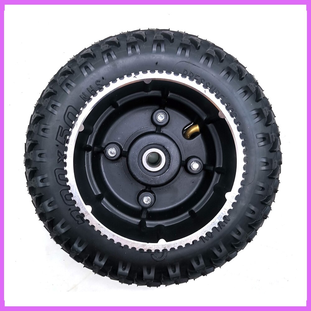 200X50 Wheel With Drive Gear Inner Tube and Outer Tire for Trolley Cart Electric Scooter Wheel Chair Truck