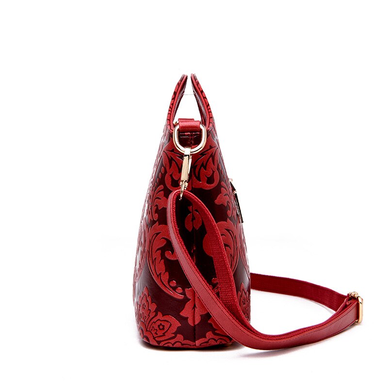 Klassisk dam handväska crossbody-väska i läder för kvinnor lyxigt märke kvinnor axelväska tygväska