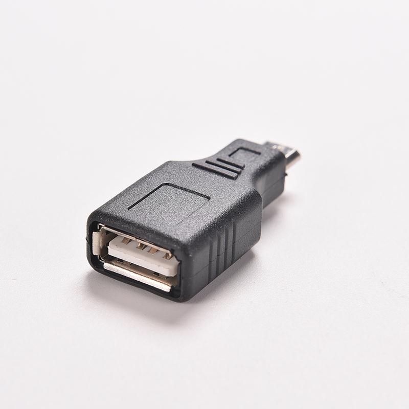 Mini usb usb 2.0 a hona till mikro / mini usb  b 5- stifts hankontakt otg värd adapter omvandlare kontakt upp  to 480 mbps svart