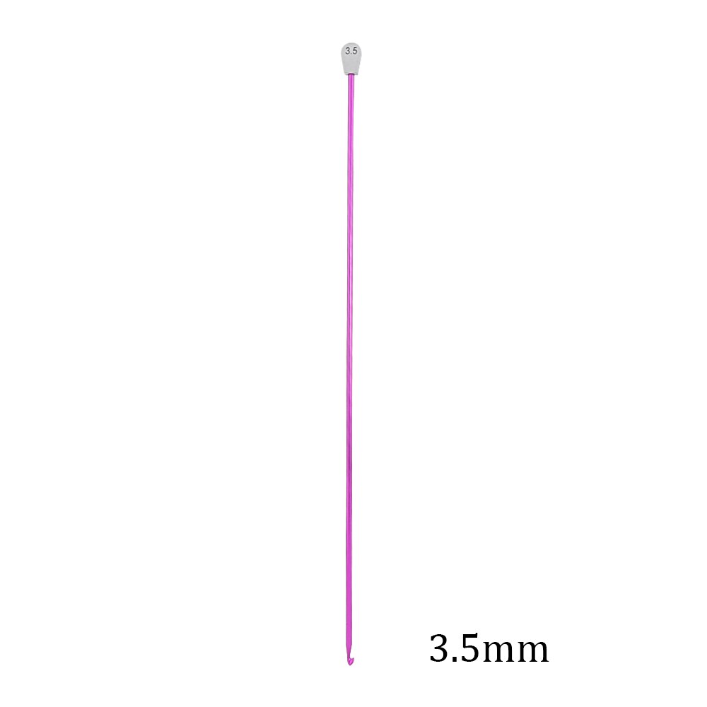 2.5-11mm 14 Size Tunisian Afghan Crochet Hooks Needle Multicolor Knitting Needles Hook Weaving Tool Long Sweater Sewing Needle: 3.5mm