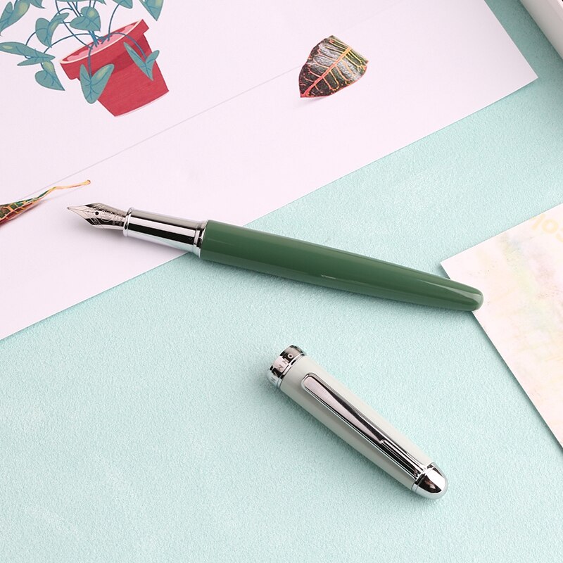 Moonman Metal Fountain Pen Molandi Season Color Fine 0.4mm Nib Writing Pens Office Business Writing Set Stationery Supply