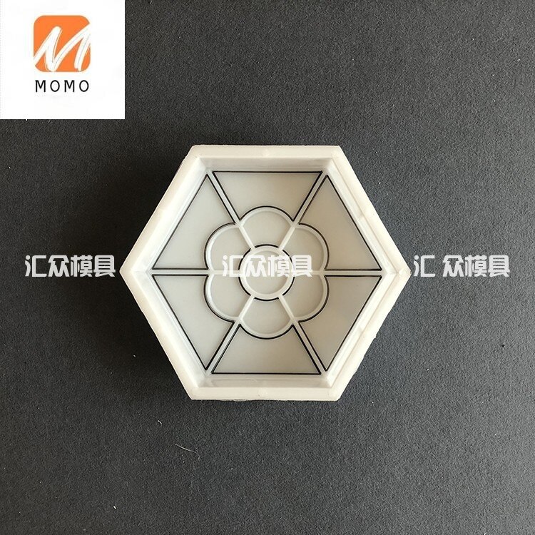 Plum Cement Hexagonal Brick Color Brick Mold Farm Yard Community Parking Lot Walkway Brick Paving Stone Non-Sliding Brick