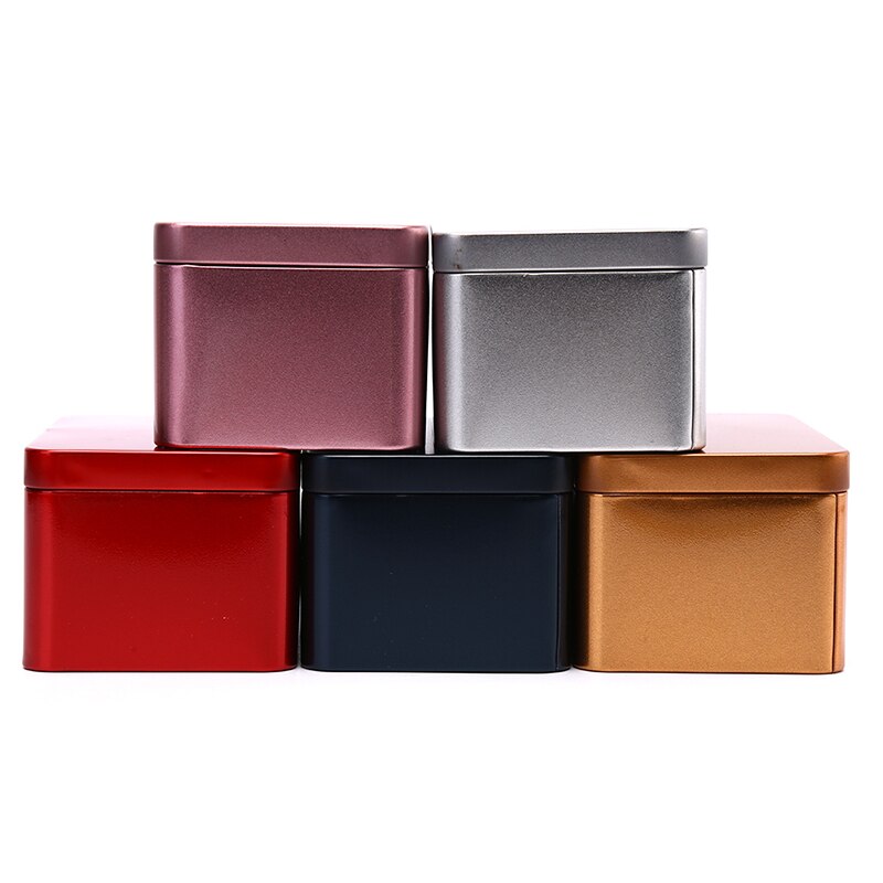 Tin Box Metal Tin Jars Iron Tea Box Cookies Case Small Things Storage Boxes Bins Biscuit Container Candy Chocolate Organizer