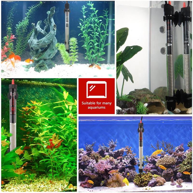 Submersible Aquarium Heater 300W EU Plug 220V Aquarium Heater Fish Tank Heater Aquarium Heating Rod For Fish Tank Pond Aquarium