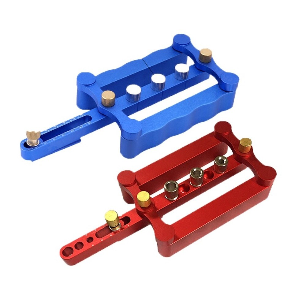 Zelfcentrerende Dowelling Jig Metric Pluggen 6/8/10Mm Boren Voor Houtbewerking Houtbewerking Joinery punch Locator Tool