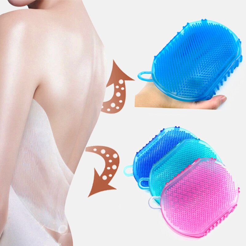 1Stck Weiche Silikon Massage Peeling Handschuhe Peeling Handschuhe Footbrush Für Peeling Körper Schlecht Pinsel für sterben Schlecht Körper Pinsel