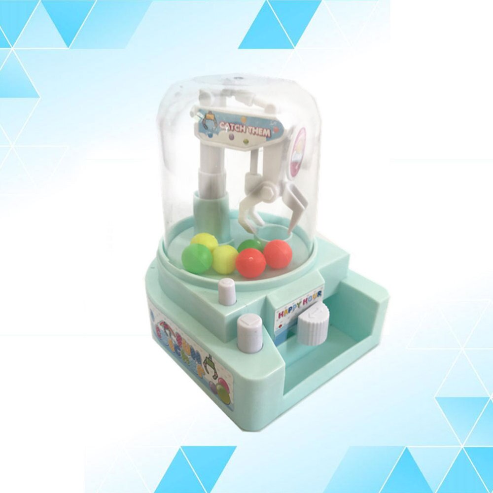 1pc Candy Catcher Mini Mechanical Arm Small Crane Machine Handheld Catch (Sky-blue)