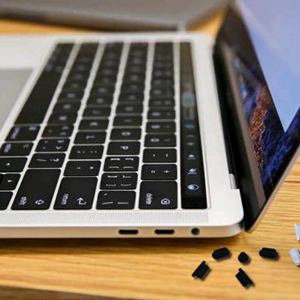 1 Stof Plug Set Siliconen Voor Macbook Pro Air Retina Touchbar 13/15/11/16 Inch
