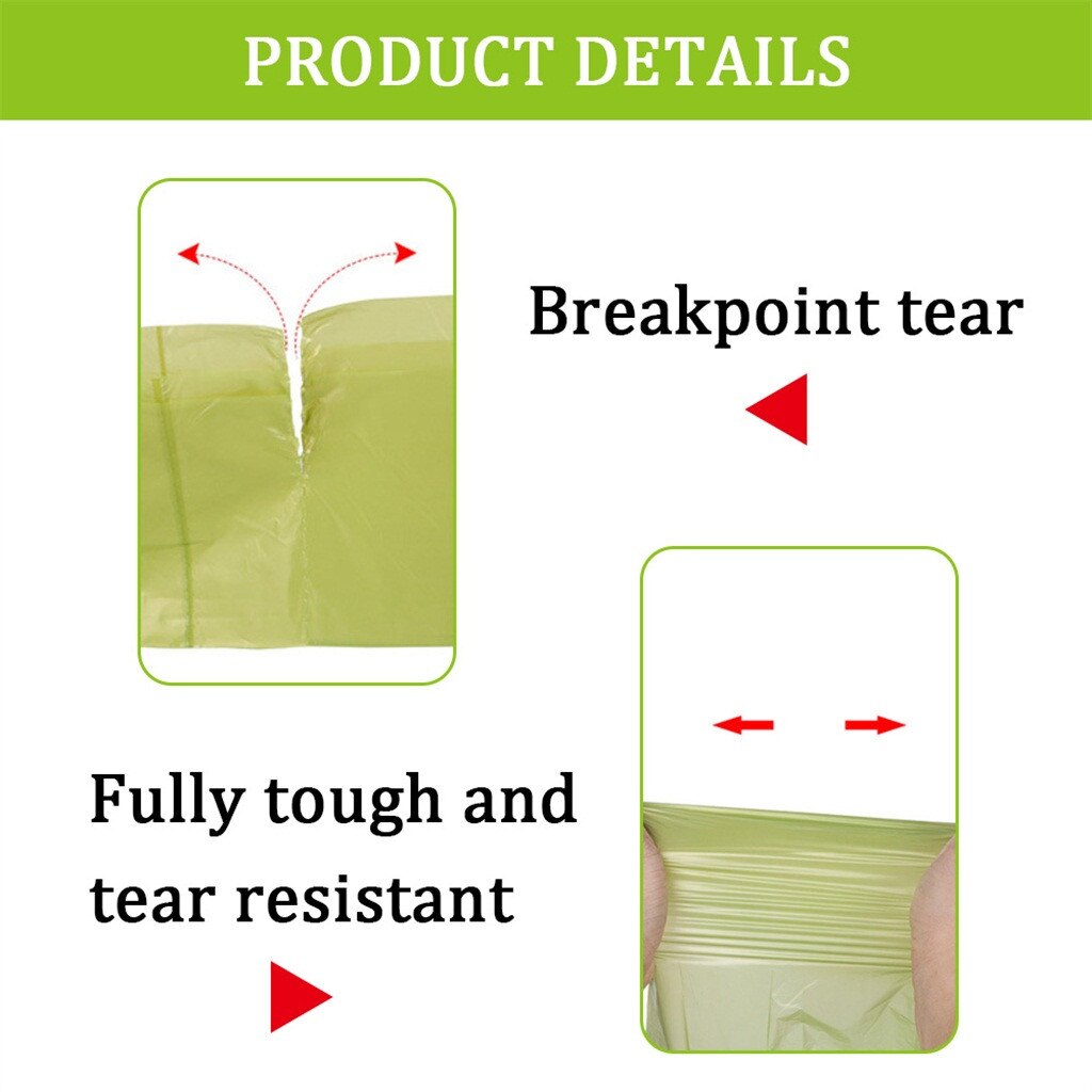 Plastic Garbage Bag Roll Cover Home Waste Trash Storage Container Bags 15pc/roll Garbage Bags Disposable Rubbish Bin Liner