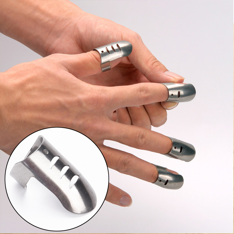 4Pcs/lot Stainless Steel Finger Hand Protector Knife Slice Shield Cut Finger Protection Safety Knives Accessories Kitchen Tool