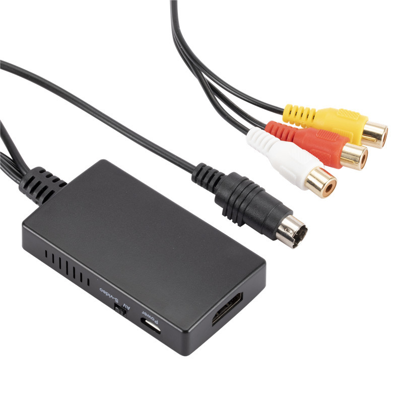 Convertisseur compatible S-vidéo vers HDMI, adaptateur compatible AV vers HDMI, convertisseur RCA 720p @ 60Hz pour DVD HDTV