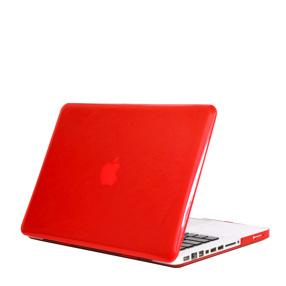 A1278 A1286 funda protectora para portátil para MacBook Pro 13,3/15,4 pulgadas funda de cristal: 13 pulgadas / Rojo