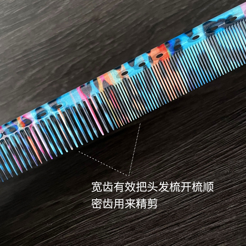 Barbershop Premium Hairdress Hairstylist Cut Haircut Barber Comb Set Pointed Tail Comb Comb Plastic Barber Accessories