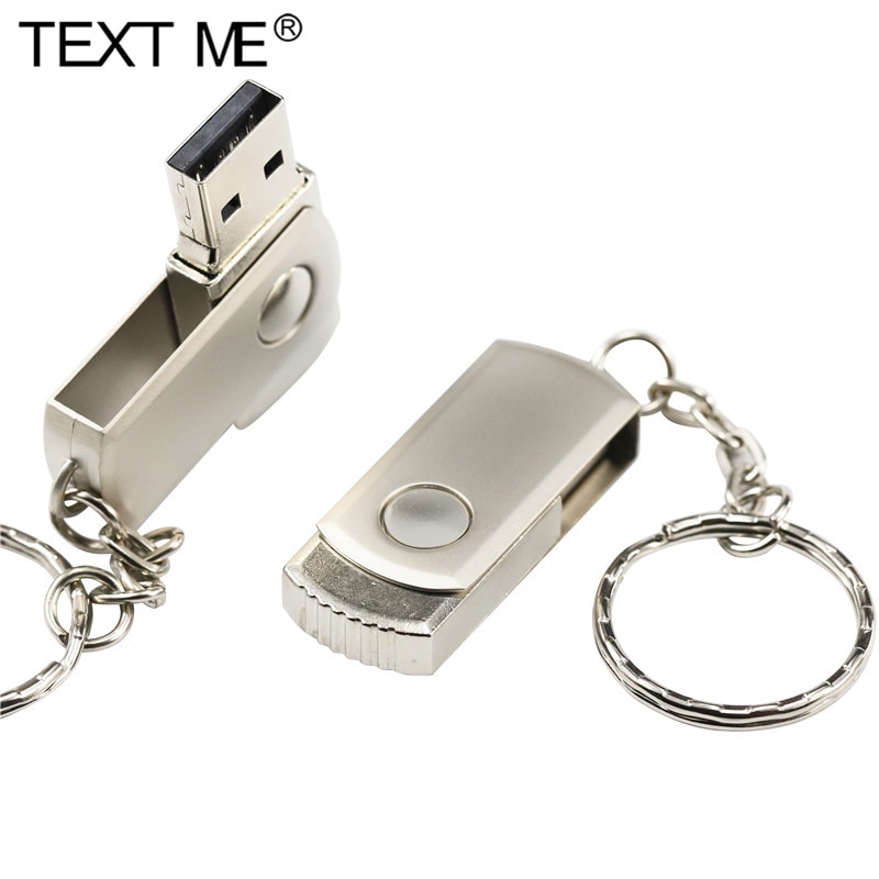 Texto 64GB de metal modelo de cristal USB Flash Drive 1 GB 2GB 4GB 8GB 16GB 32GB piedra preciosa pen drive especial