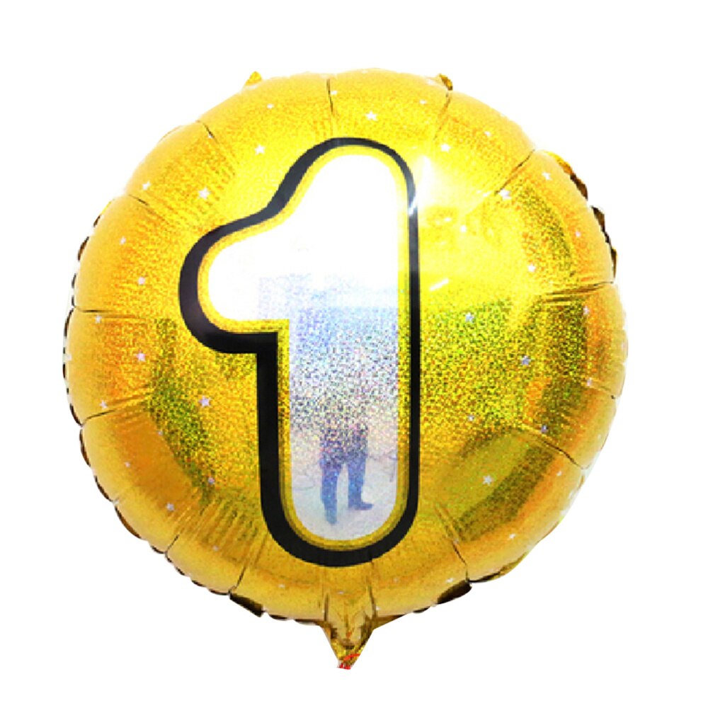Number 4 Helium Foil Balloons Birthday Number Balloons 4 for Wedding Anniversary Decoration (Gold): 1