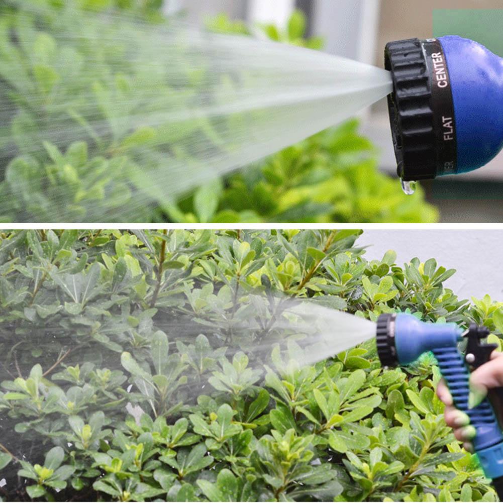 Manguera de jardín Flexible y extensible, tubo de agua de 25-200 pies con pulverizador para riego de jardín y coche