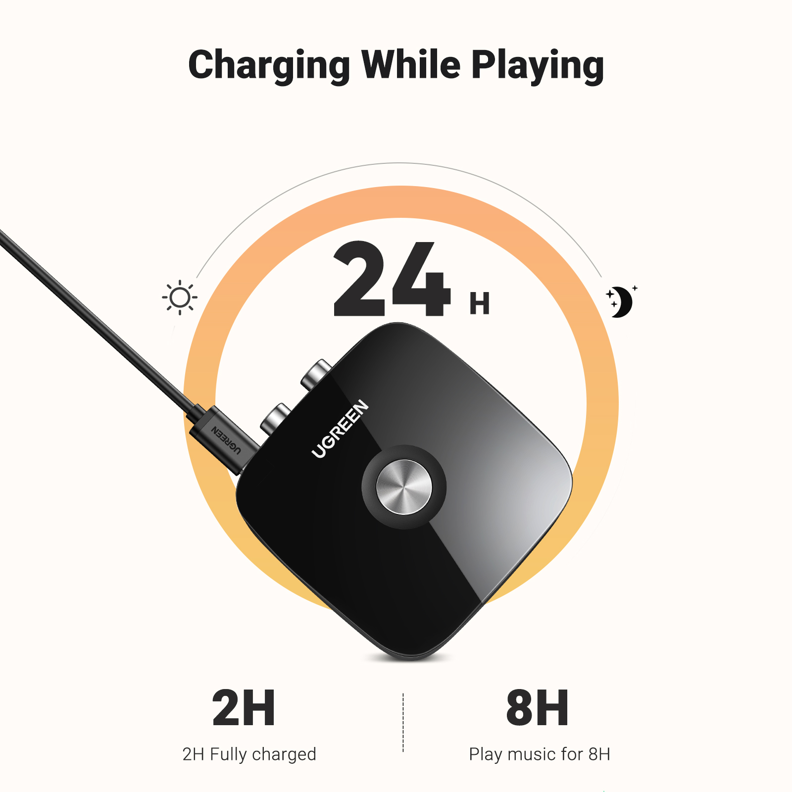 Adaptador receptor bluetooth aux para sistema estéreo doméstico, adaptador bluetooth rac de alta fidelidade 3.5mm para receptor estéreo antigo