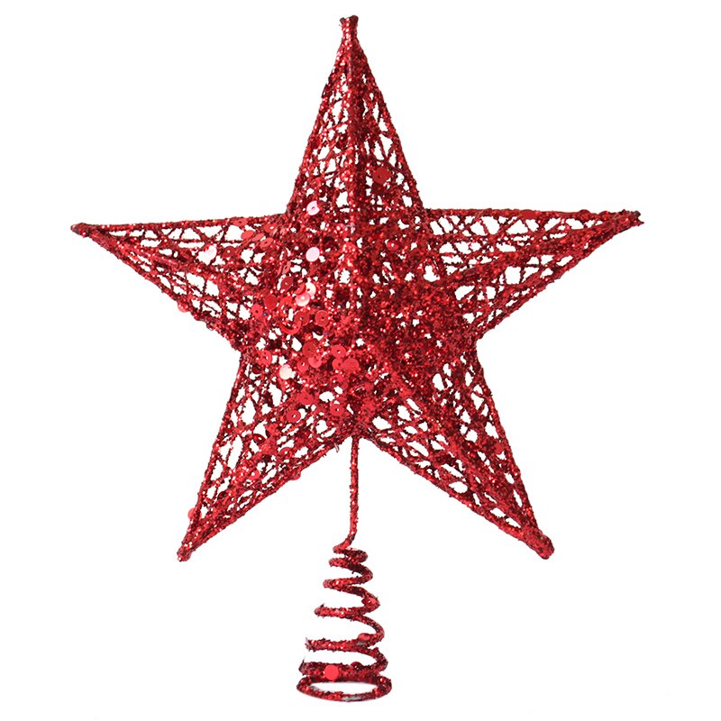2 Stuks Kerstboom Top Decoraties Sterren Voor Huis Tafel Topper Decor Accessoires Ornament Xmas Decoratieve Supplies
