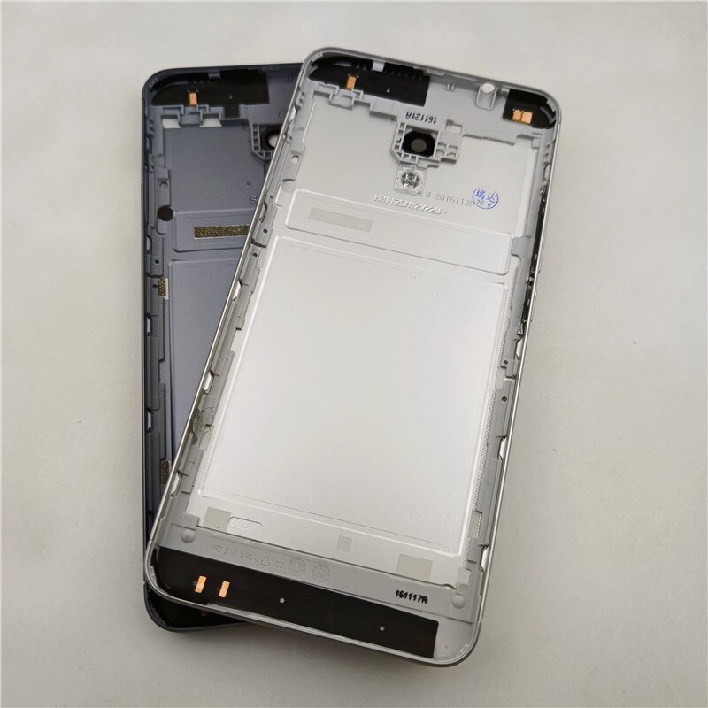 Voor Meizu M5S M612H M612M Metalen Batterij Back Cover Vervangende Onderdelen Case Met Knoppen Camera Lens