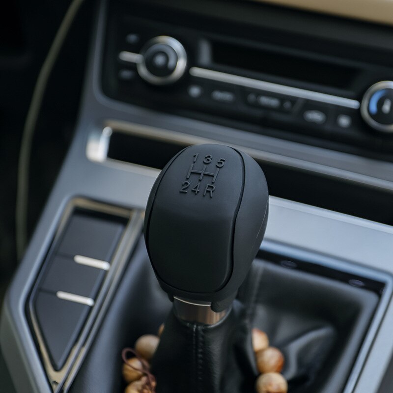 Pomo de palanca de cambios de silicona para coche, cubierta de perilla de freno de mano, funda protectora de piel, estilo de coche
