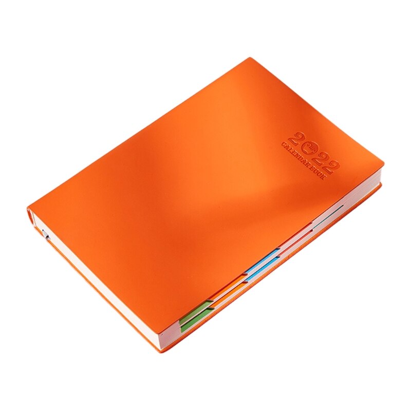 A5 Planner Notebook for Work Lined Journey Diary Travel Journal Notepad Planner 400 Pages for Women Men Office Worker: Orange